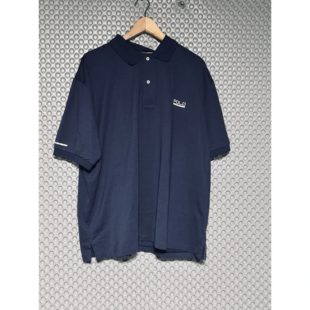 Polo Sport Performance Men's Blue Collared 1XB Performance, Short Sleeve Shirt